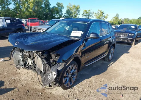 2017 BMW X3 xDrive28I из США, поврежденный, VIN 5UXWX9C39H0W74836